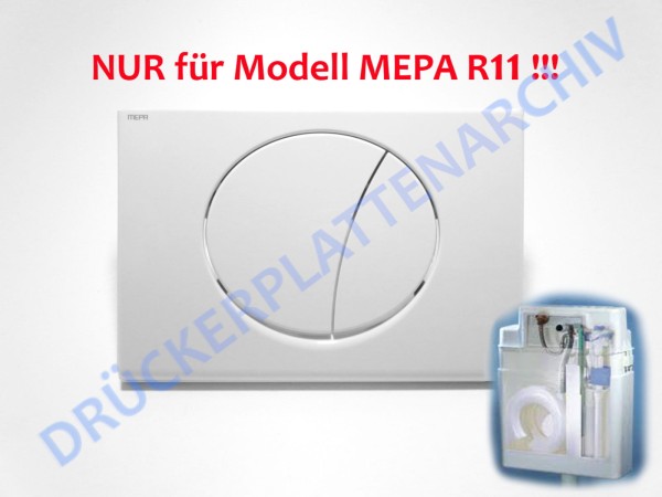 MEPA Drückerplatte SUN R11 (weiß)